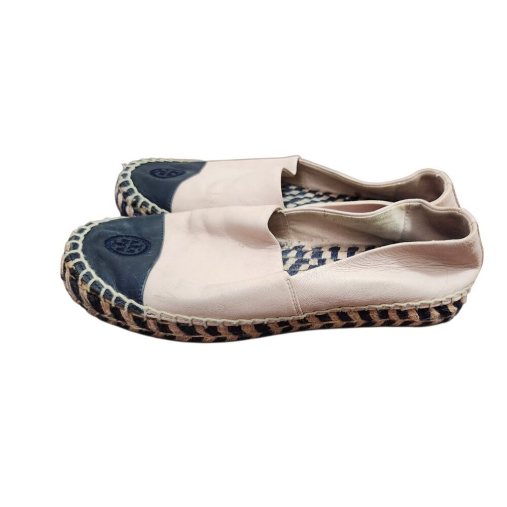 Tory Burch Cream and Black Espadrille Flats - Picture 6 of 11